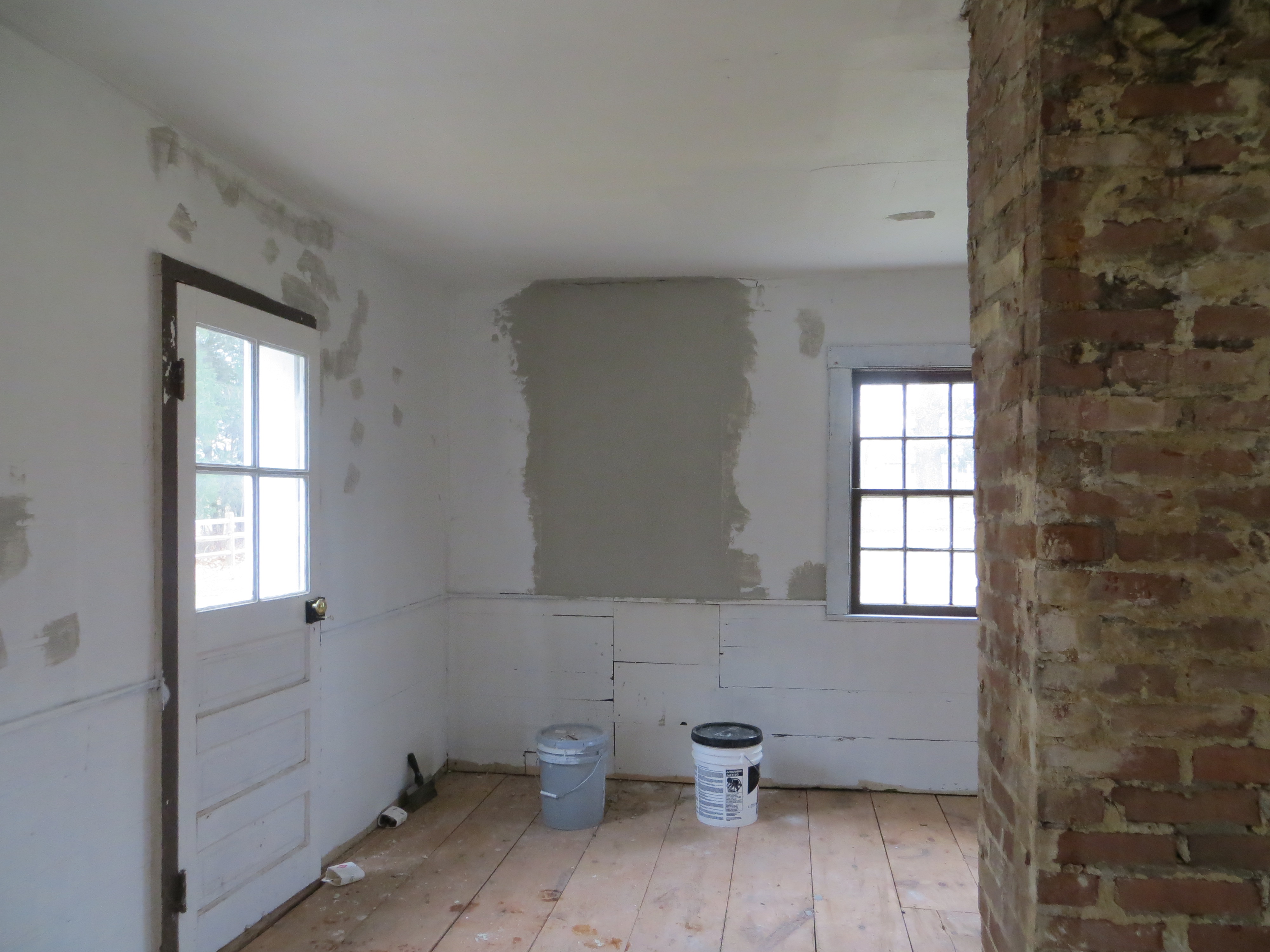 interior,  first floor wall repair 12-20-13